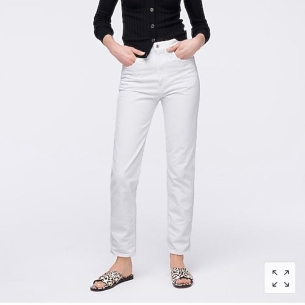 POINT SUR white slim/straight leg jeans - 26x33